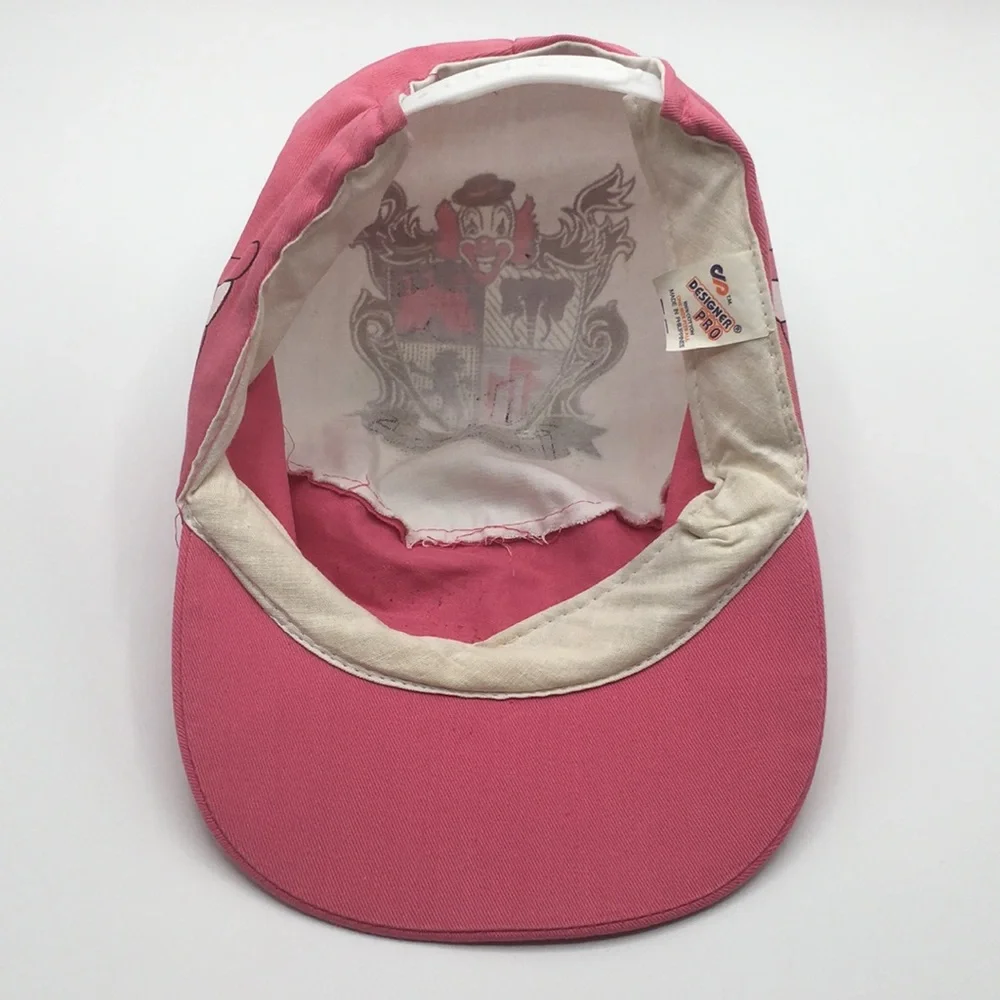 90's Vintage Pink Circus Circus Snap Back Hat Cap